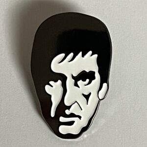 Scarface Tony Montana Chrome Face Head Hat Pin Pins Bag Fitted Hats Silver White